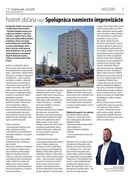 Strana Turčianskych zvestí – TZ február 2026
