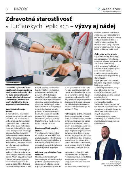 Strana Turčianskych zvestí – TZ marec 2026
