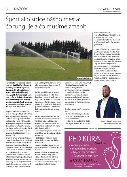 Strana Turčianskych zvestí – TZ apríl 2026
